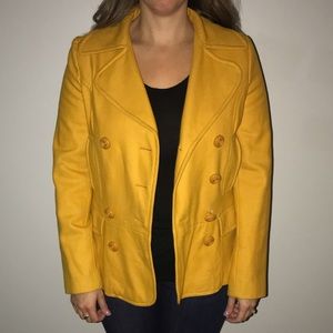 Mustard Pea Coat